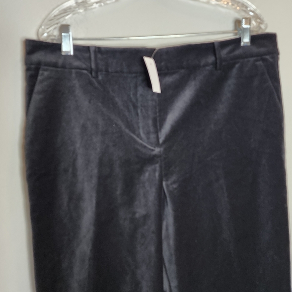 NWT Loft Velvet Black Riviera Slim Pants Womens Size 14 - Picture 7 of 16